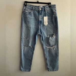 🆕Zara 4365/030/400 Light Blue Distressed Jeans 14🆕